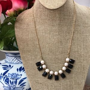 Pearl and Black Necklace